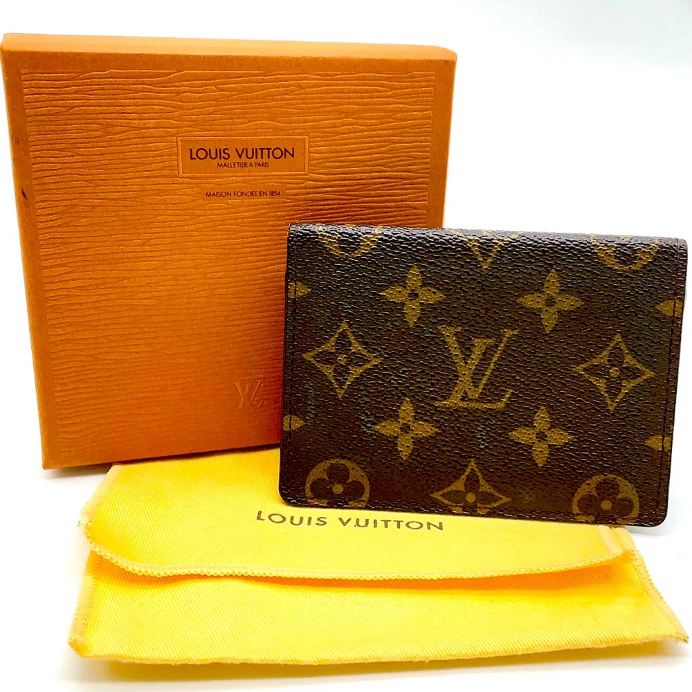 Louis Vuitton Monogram Porto 2 Cult Vertical M60533 Pass Case W/Box 🔥